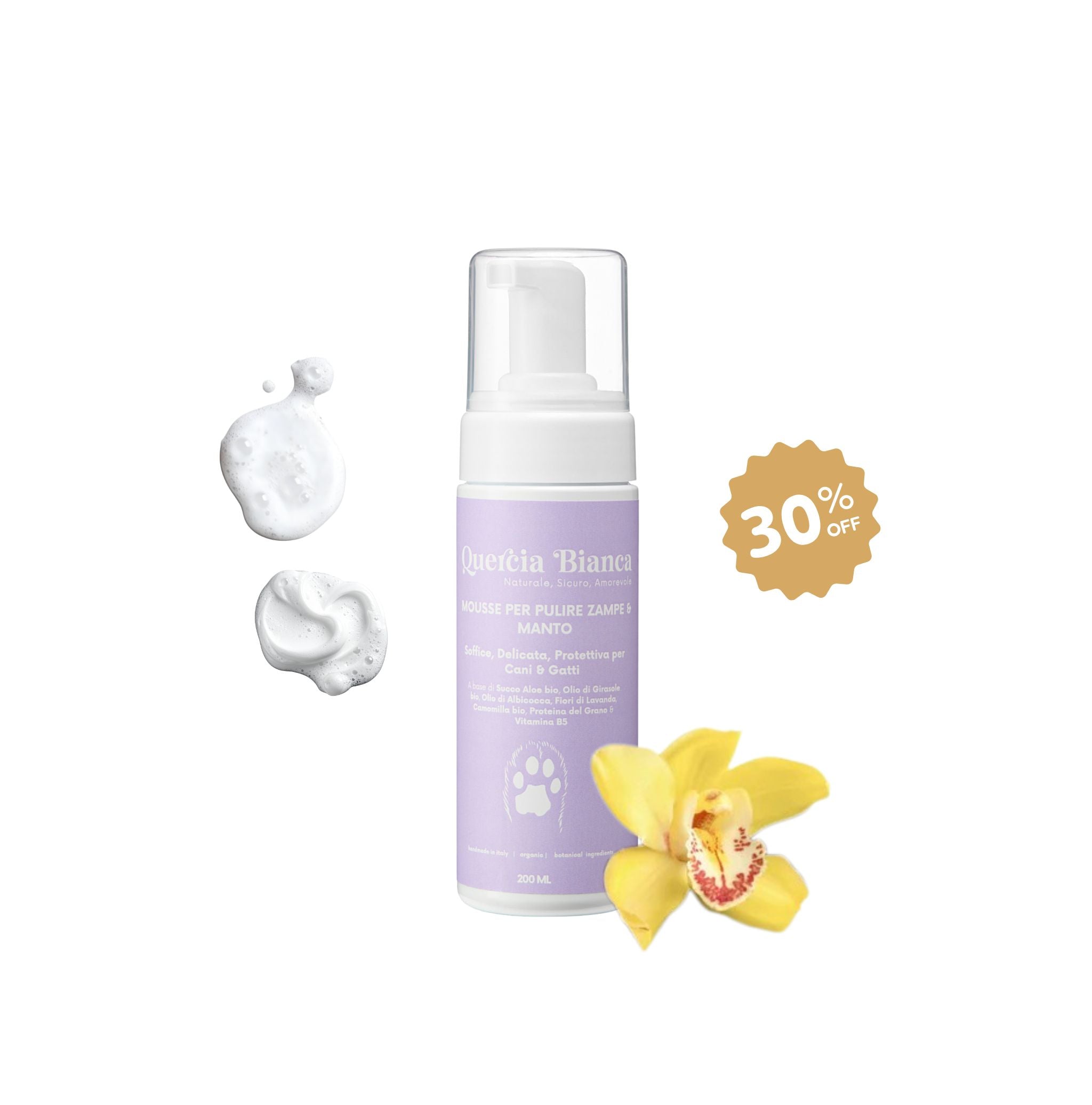 Mousse detergente senza risciacquo