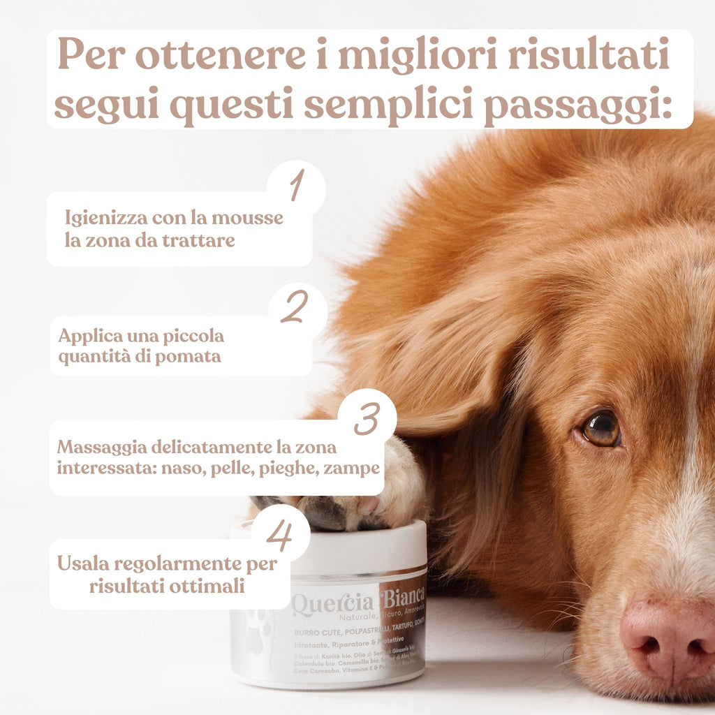 Pomata per il naso, pelle, pieghe, zampe