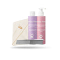 Kit Prodotti essenziali per il bagnetto delicato | Shampoo + Balsamo + Asciugamano + Pettine